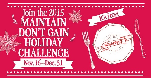 Maintain Don't Gain Holiday Challenge Banner 