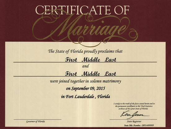 What are some interesting facts about Florida marriage law?