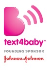text4baby logo - founding sponsor johnson & johnson