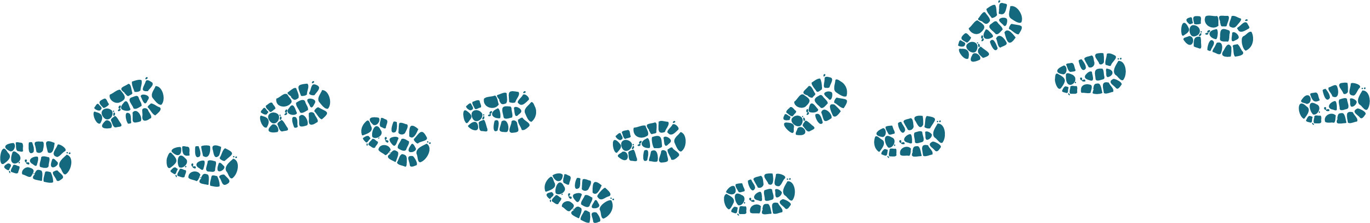Image of shoe prints, representing a baby learning to walk