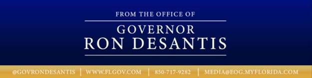 Governor Ron DeSantis email banner