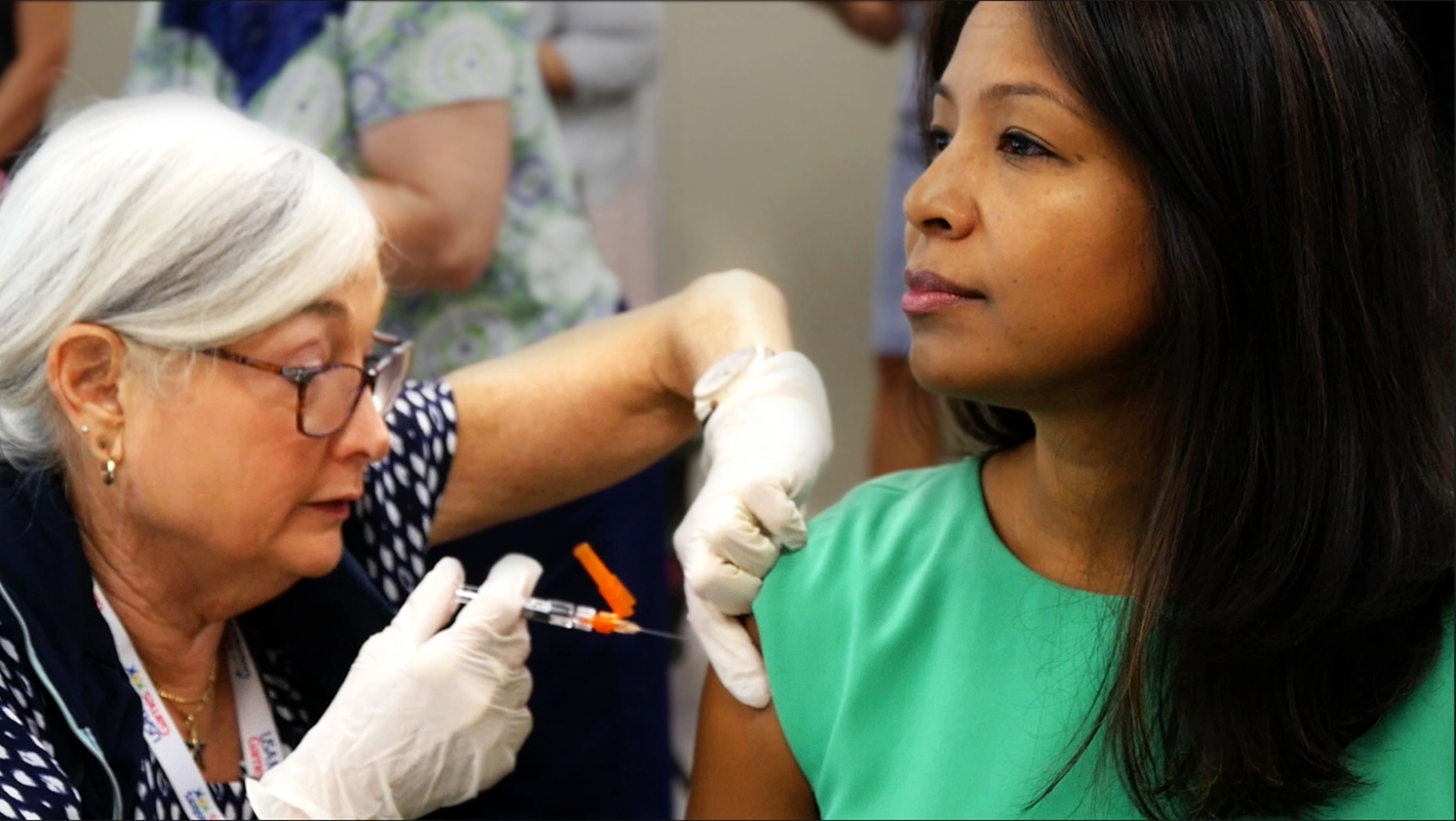 KEEP VACCINE BETWEEN YOU AND THE DISEASE THIS FLU SEASON