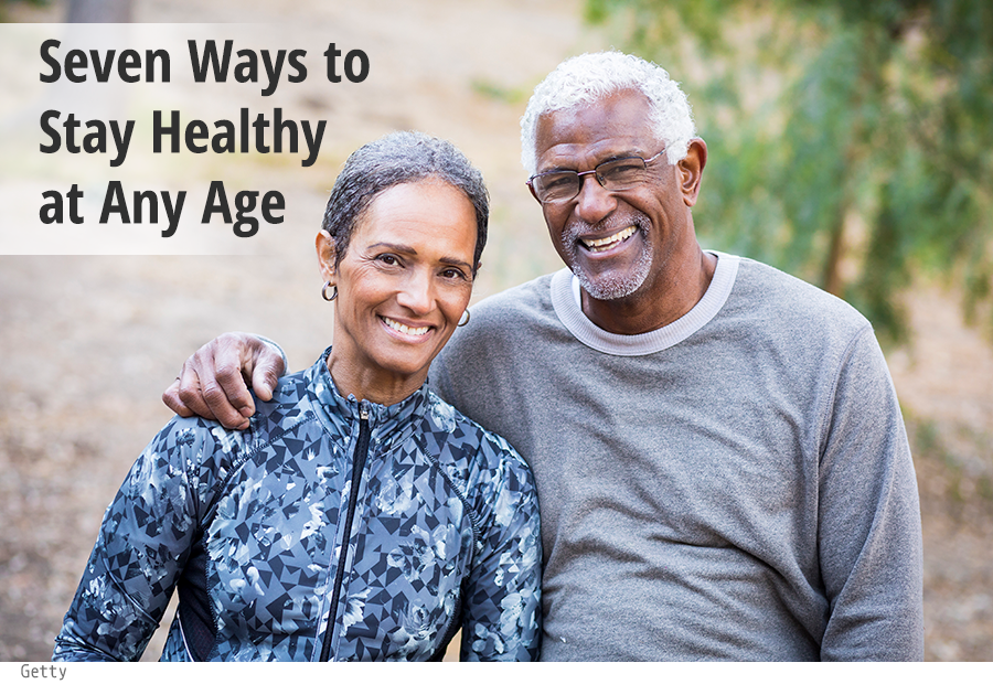 Seven Ways to Stay Healthy at Any Age - older black couple