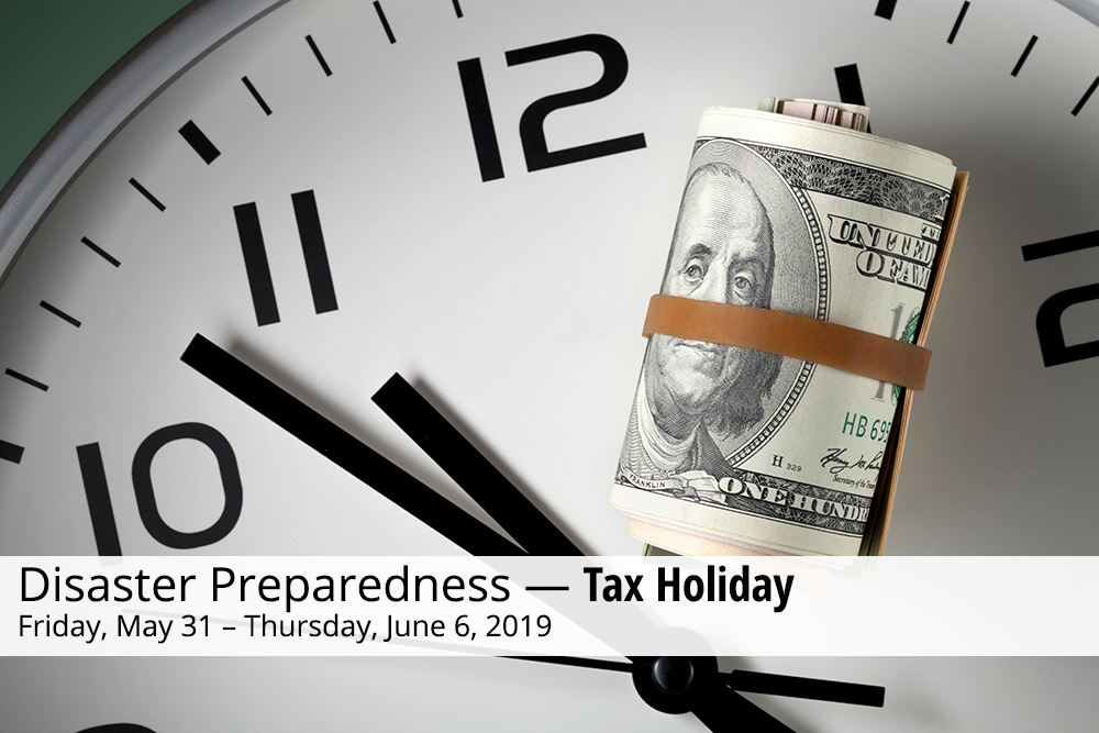 disaster preparedness tax holiday