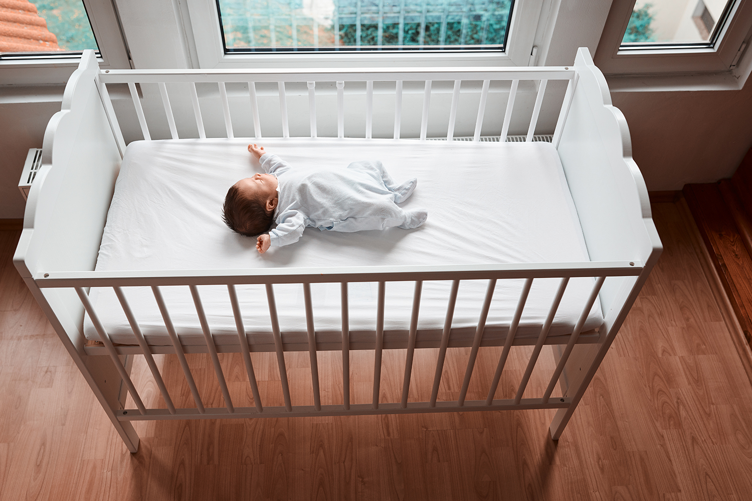 image of a baby in a crib