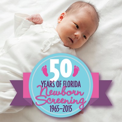 50 Years of Newborn Screening Logo 