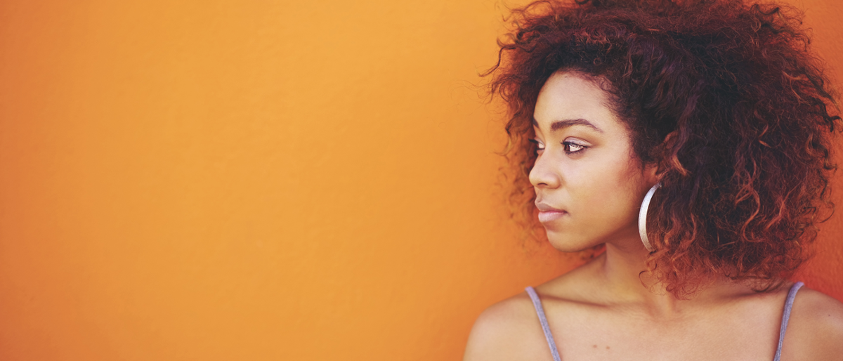 profile of a young black woman