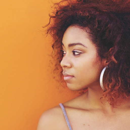 profile of a young black woman