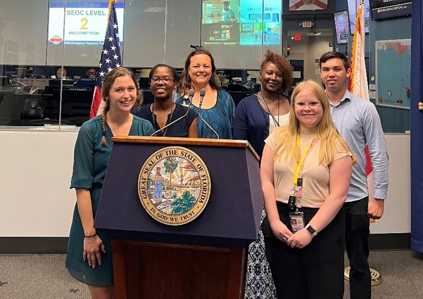 FL EIS Fellows at the State Emergency Operations Center