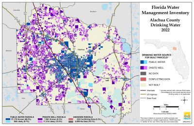 Drinking Water $County Single Map