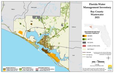 Wastewater $County Single Map