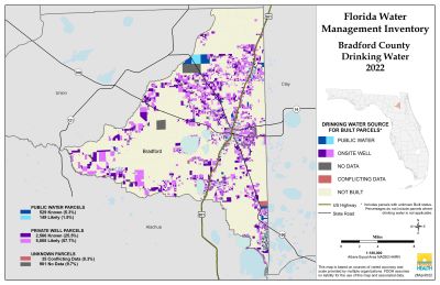 Drinking Water $County Single Map