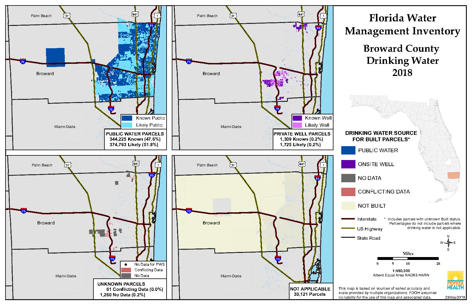 Drinking Water Breakdown Map