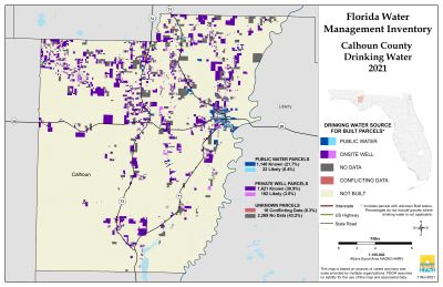 Drinking Water $County Single Map