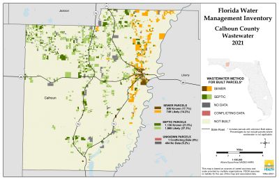 Wastewater $County Single Map