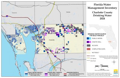 Drinking Water $County Single Map