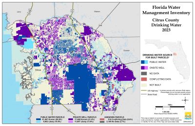 Drinking Water $County Single Map