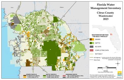 Wastewater $County Single Map