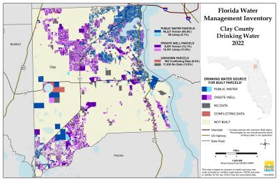 Drinking Water $County Single Map