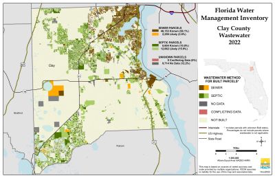 Wastewater $County Single Map