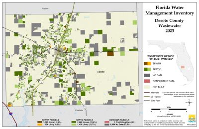 Wastewater $County Single Map