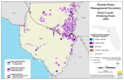 Drinking Water $County Single Map