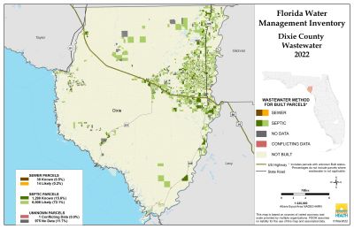 Wastewater $County Single Map