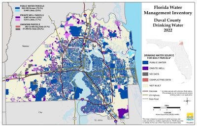 Drinking Water $County Single Map