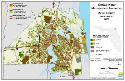 Wastewater $County Single Map