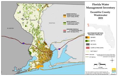 Wastewater $County Single Map