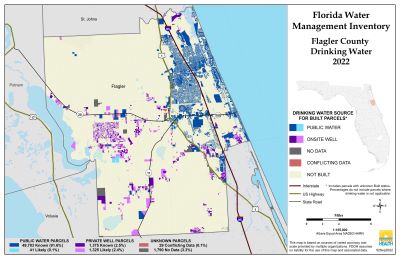 Drinking Water $County Single Map