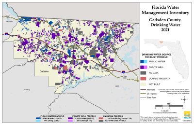 Drinking Water $County Single Map