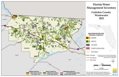 Wastewater $County Single Map