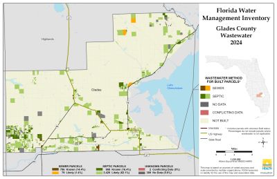 Wastewater $County Single Map