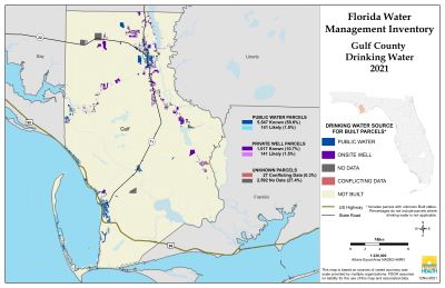 Drinking Water $County Single Map