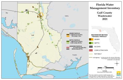 Wastewater $County Single Map