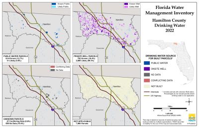 Drinking Water $County Single Map