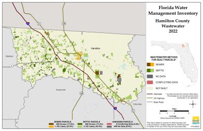 Wastewater $County Single Map