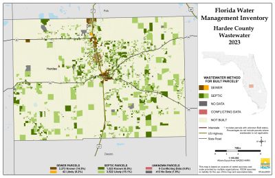 Wastewater $County Single Map