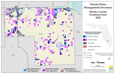 Drinking Water $County Single Map