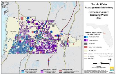 Drinking Water $County Single Map