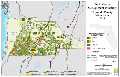 Wastewater $County Single Map