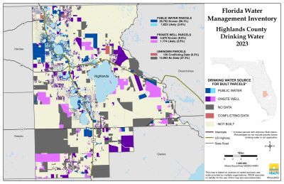 Drinking Water $County Single Map