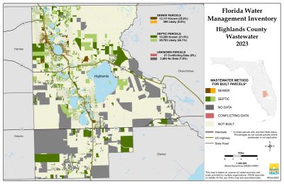 Wastewater $County Single Map