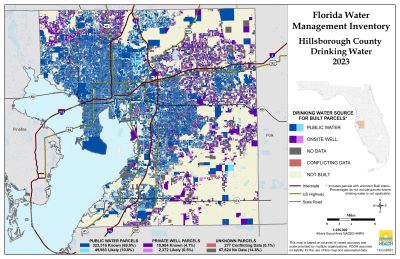 Drinking Water $County Single Map