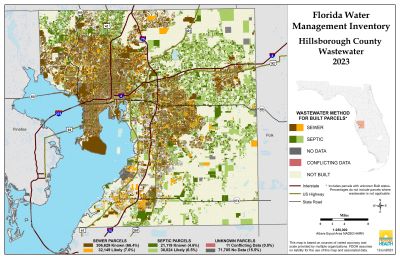 Wastewater $County Single Map