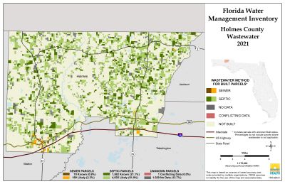 Wastewater $County Single Map