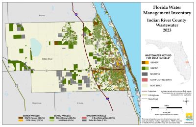 Wastewater $County Single Map