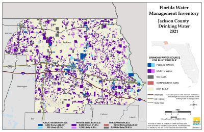 Drinking Water $County Single Map