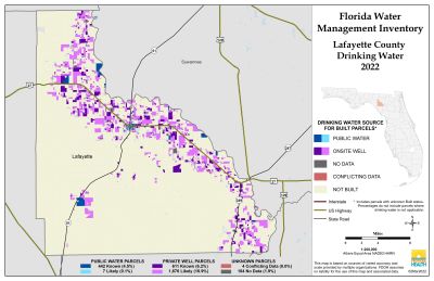 Drinking Water $County Single Map